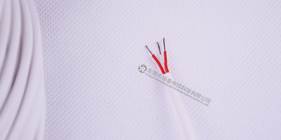 白色3芯矽膠+矽膠電線產品圖