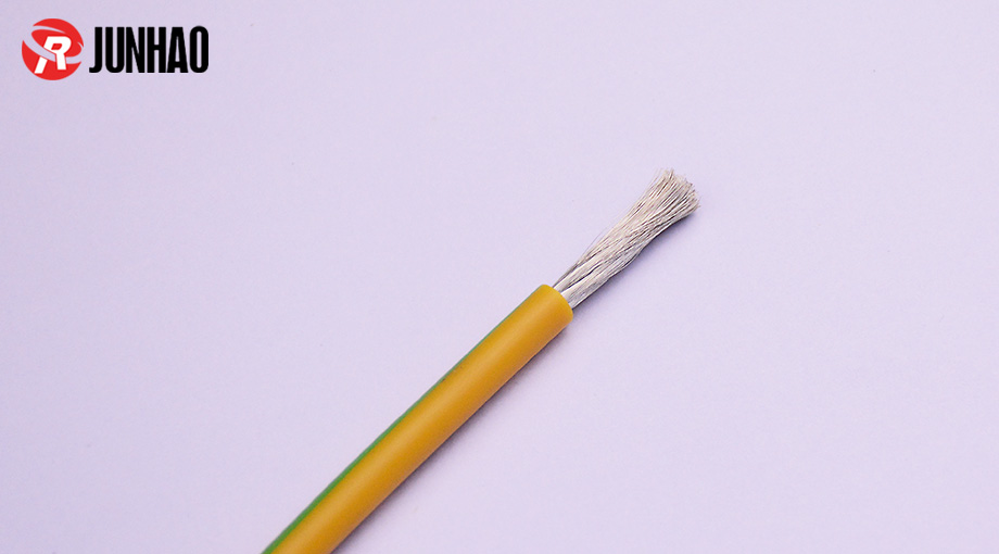 5平方10awg單芯高溫矽膠（jiāo）線（xiàn）黃綠色產品圖