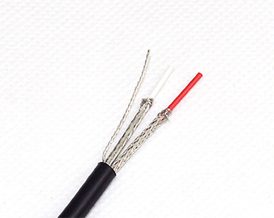 2芯鐵氟龍編織屏蔽線定製