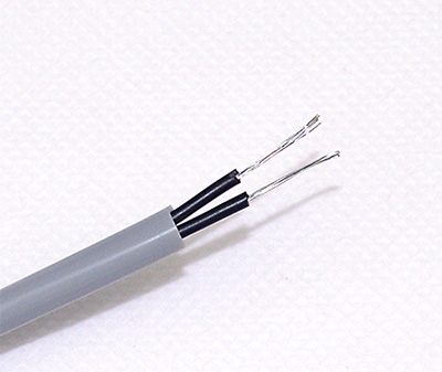 灰色（sè）2芯0.2平方24awg耐高溫矽膠電纜（lǎn）線