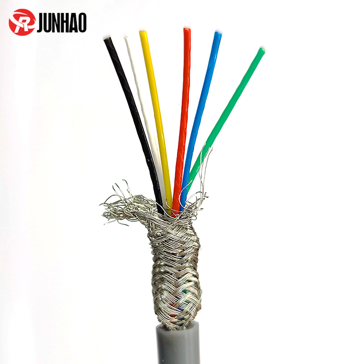 耐高溫6芯屏蔽線鐵氟龍汽車通訊屏蔽線產品圖